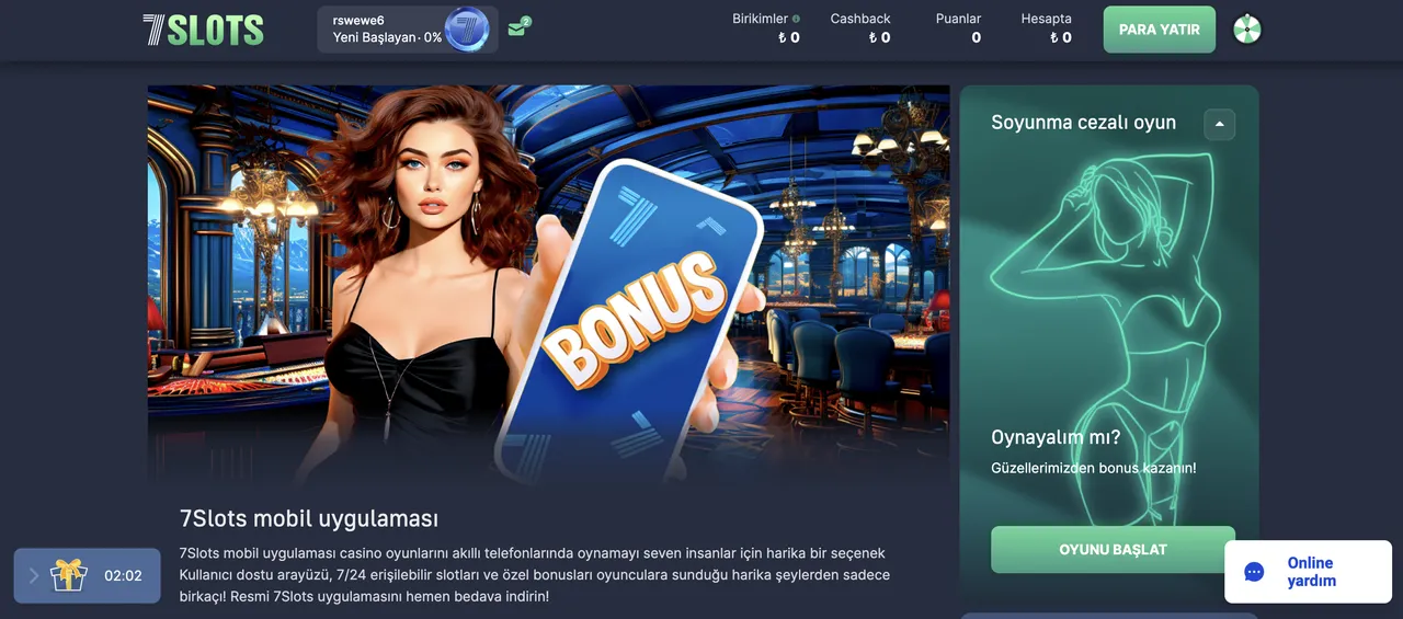 Mobil deneyim: Android ve iOS için 7Slots indir